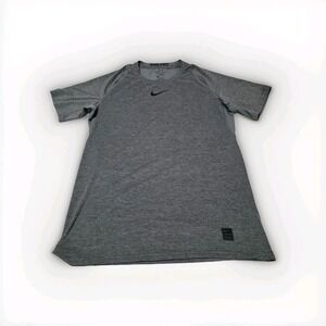 Nike Pro Combat Fitted Dri Fit  Active Work Out Mesh Back T Shirt Size Large